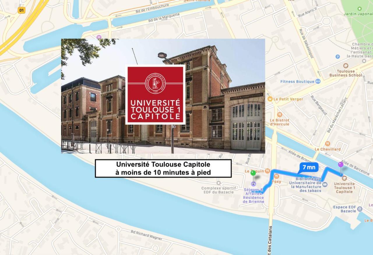 Appartement Avec Parking Toulouse Centre Pour Sejour Et Affaires Ngoại thất bức ảnh